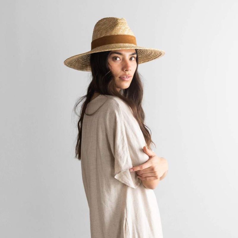 A Gigi Pip ISLA STRAW brimmed hat
